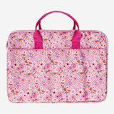 LAPTOP BAG 15''  FLOWERPRINT PINK