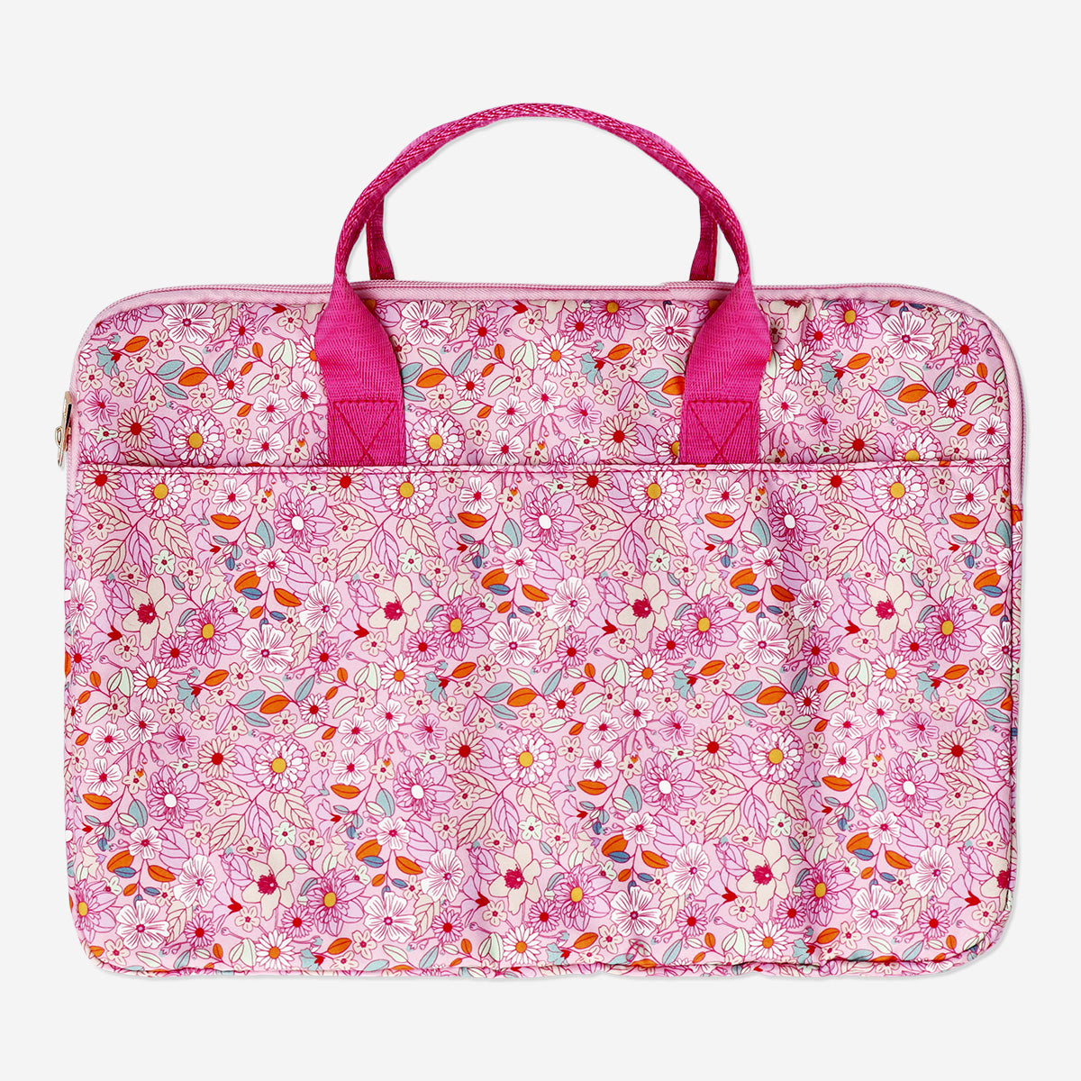 LAPTOP BAG 15''  FLOWERPRINT PINK