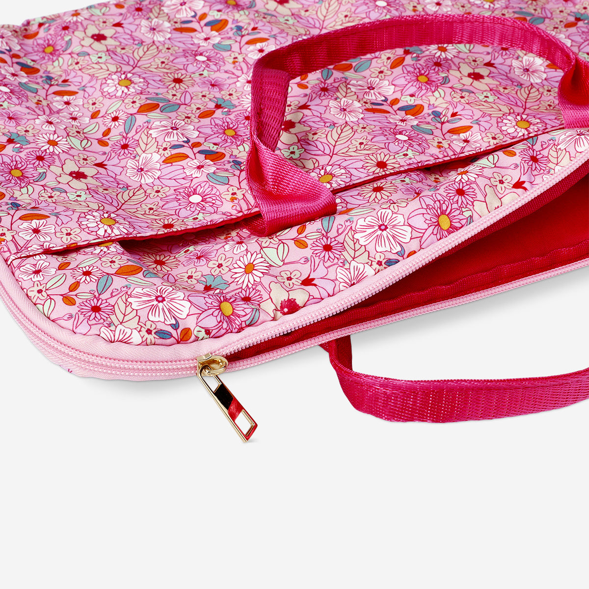 LAPTOP BAG 15''  FLOWERPRINT PINK