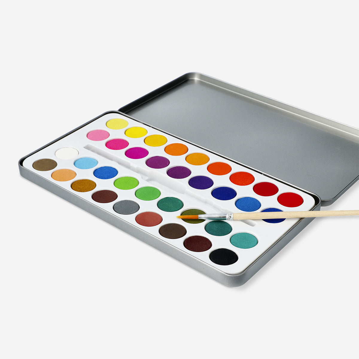 WATERCOLOURS INCL BRUSH 36 COLOURS