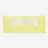 BOX FOLDABLE RECYCLED PP 15X10X5,5 CM TRANSPARANT YELLOW