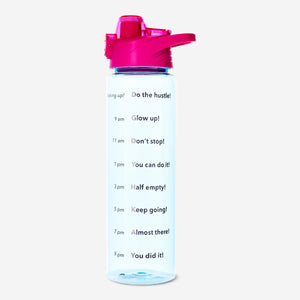 Pembe Mavi Motivasyon Matarası 1 L