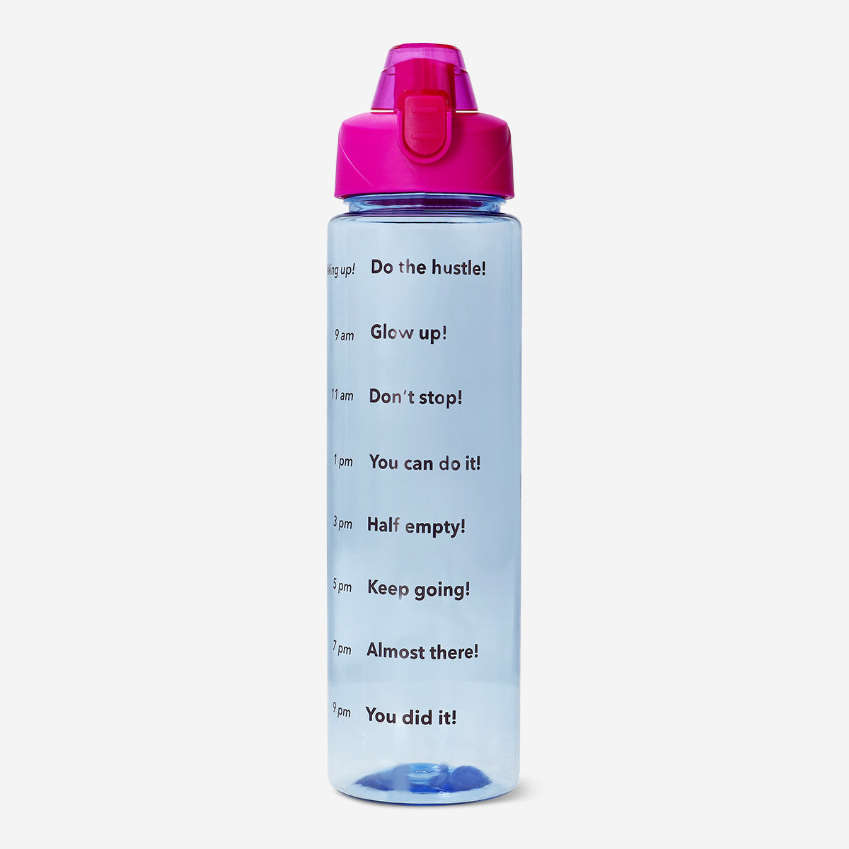 Pembe Mavi Motivasyon Matarası 1 L