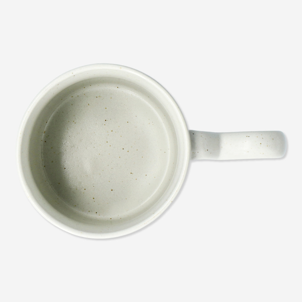 MUG WITH HEART SHAPED HANDLE STONEWARE 390ML