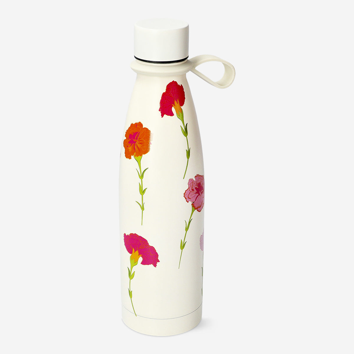Çiçek Desenli Paslanmaz Çelik Su Şişesi 480 ml