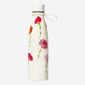 Çiçek Desenli Paslanmaz Çelik Su Şişesi 480 ml