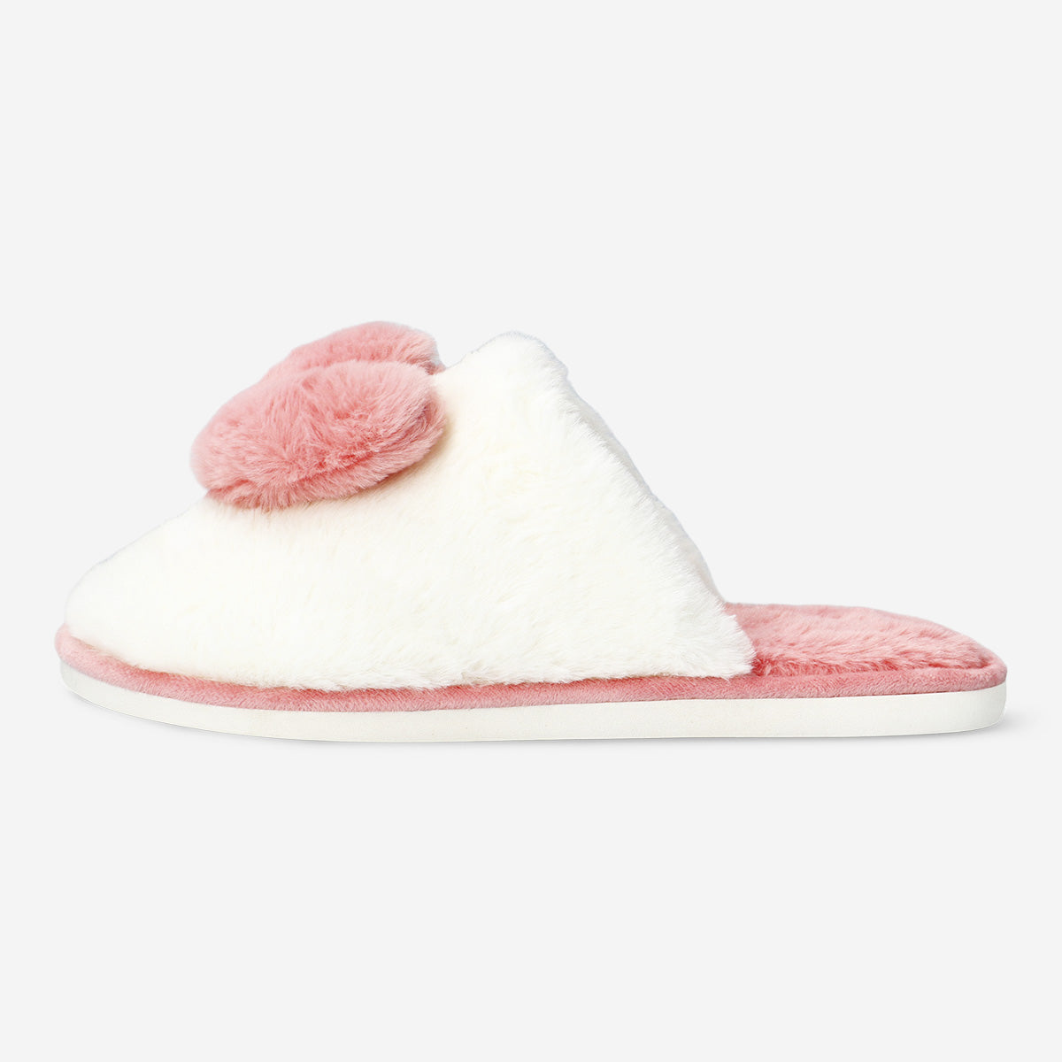 SLIPPERS WITH BIG PLUSH HEART 39/41