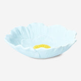 Mavi Çiçek Şekilli Tabak 18 cm