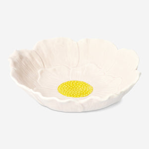 Pembe Çiçek Şekilli Çukur Tabak 18 cm