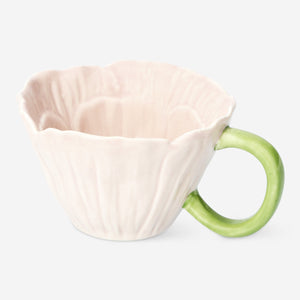 MUG SHAPE AS FLOWER WITH HANDLE PINK