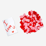 LOVE LETTER IN GLASS W. PAPER CONFETTI