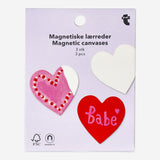 CANVAS MINI MAGNETIC 3 PCS HEART