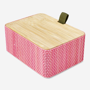 BOX BAMBOO STICKS WITH FOUR COMPARTMENTS AND LID