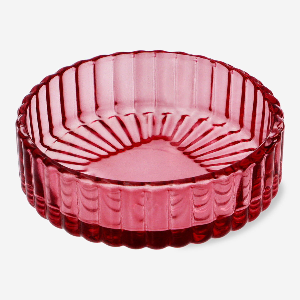 TRAY GLASS FOR JEWELRY STACKABLE PINK