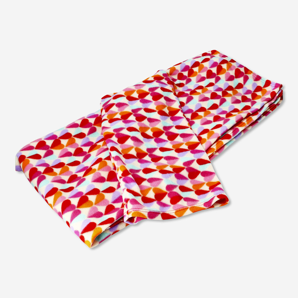 BLANKET FLEECE W/SLEEVE HEART DESIGN