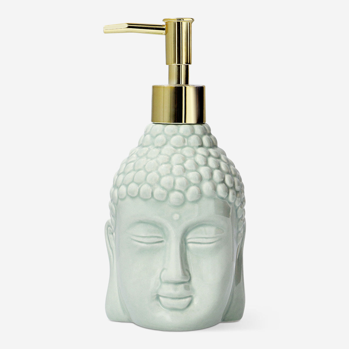 SOAP DISPENSER BUDDHA GREEN