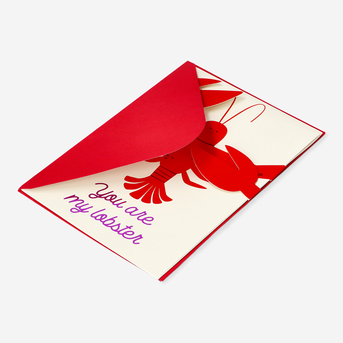 CARD WITH LOBSTER YOU ARE MY LOBSTER