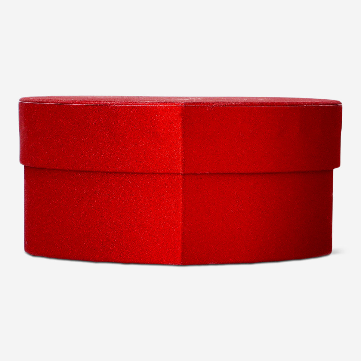 GIFT BOX SHAPED HEART RED GLITTER EFFECT