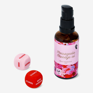 Gül Masaj Yağı 50 ml ve Zar Seti