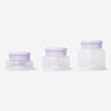 CONTAINERS FOR TRAVEL ROUND GRADIENT 3PCS IN EVA BAG