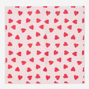 TISSUE 3 LAYER VALENTINE HEART PRINT 10PCS