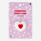 LIP BALM CHERRY IN HEART SHAPE ON GIFT CARD