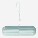 CASE FOR TRAVEL TOOTHBRUSH + TOOTHPASTE GREEN