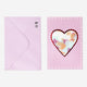CARD W EJVELOPE HEARTS CONFETTI IN A JAR