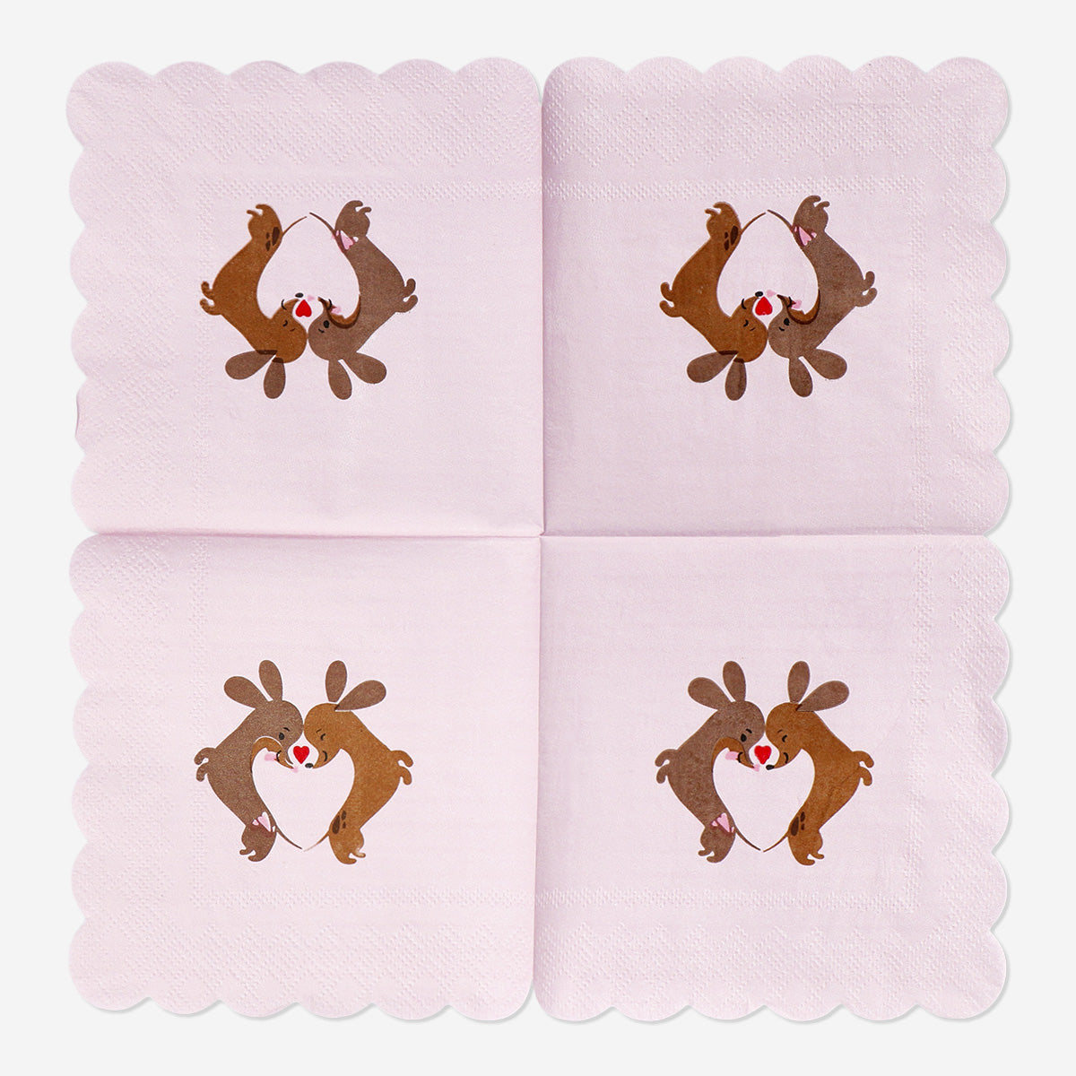 NAPKINS VALENTINE COCKTAIL 16 PCS 12,5x12,5
