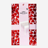TABLE RUNNER HEARTS PRINT 40X200CM