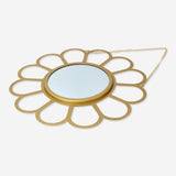 MIRROR AS FLOWER GOLD D30 CM