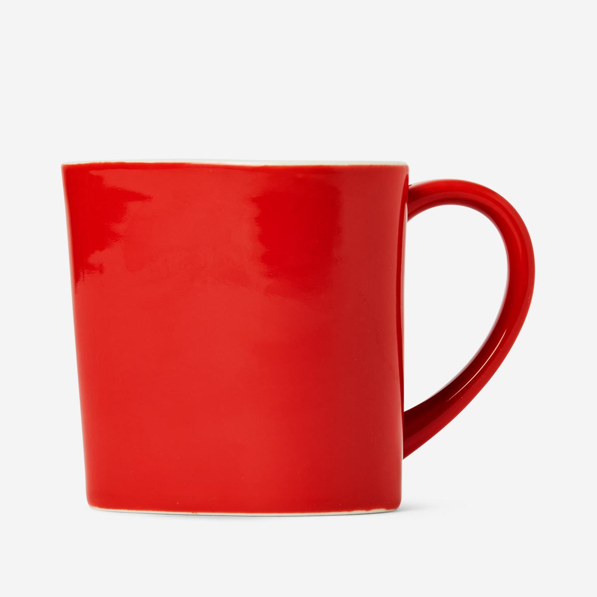 MUG 330ML CERAMIC HEART SHAPE RED