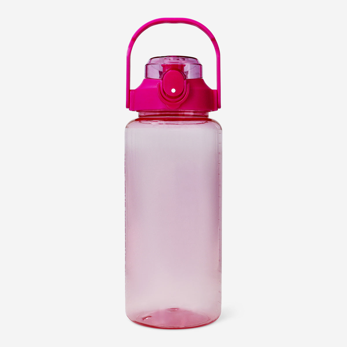 DRINKING BOTTLE GIANT SIZE WITH HANDLE TEXTS AND PINK COLORS