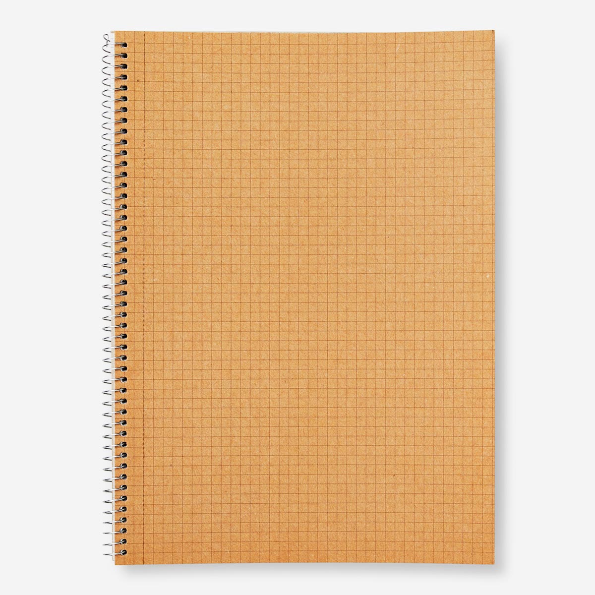 NOTEBOOK A4 W SPIRAL & SQUARES CRAFT COVER