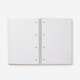 NOTEBOOK A4 W SPIRAL & SQUARES CRAFT COVER