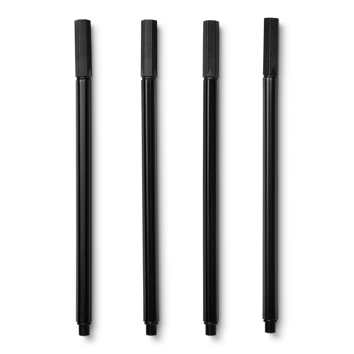 FELT PENS 4 PCS BLACK