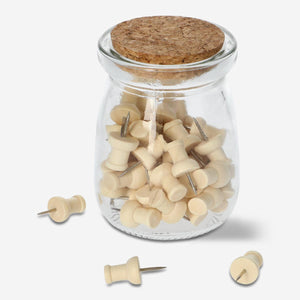 OFFICE PINS IN GLASS JAR 50 PCS