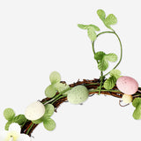 WREATH FOR DOOR W EGGS AND LEAVES DIA 25 CM