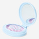 HAIRBRUSH FOLDABLE FLOWER W MIRROR