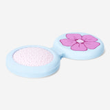 HAIRBRUSH FOLDABLE FLOWER W MIRROR