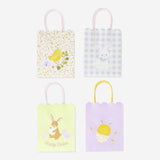 GIFT BAGS SCALLOPED EDGES SET OF 4 18 X 15 CM