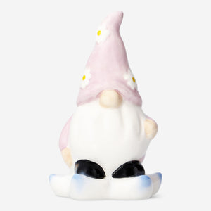 Küçük Pembe Yer Cücesi Şeklinde Bahçe Süsü 9,4 cm