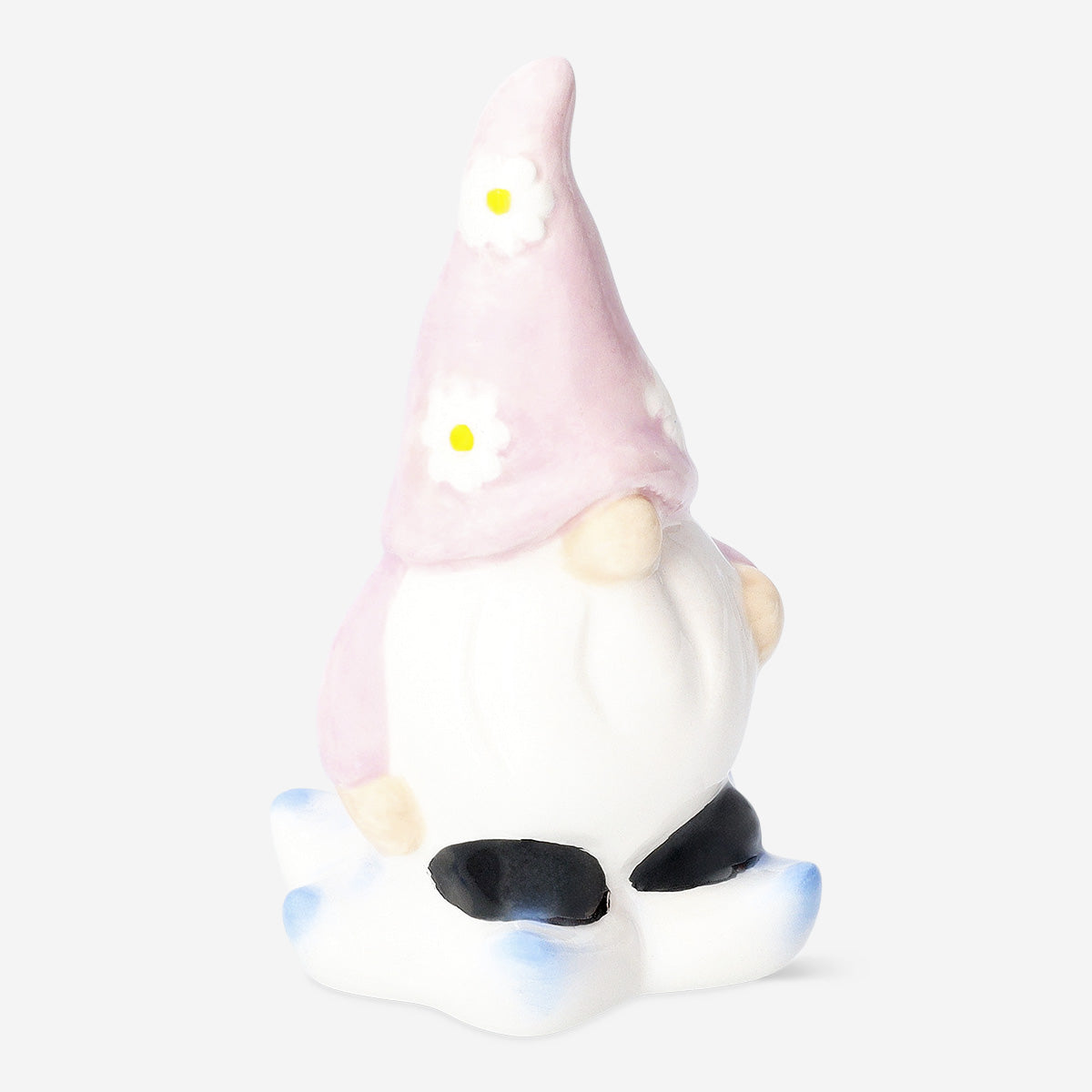 GARDEN FIGURE DECORATION GNOME SMALL PINK