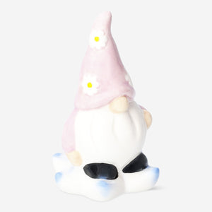 Küçük Pembe Yer Cücesi Şeklinde Bahçe Süsü 9,4 cm