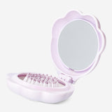 HAIR BRUSH FOLDABLE PAW SHAPE W MIRROR