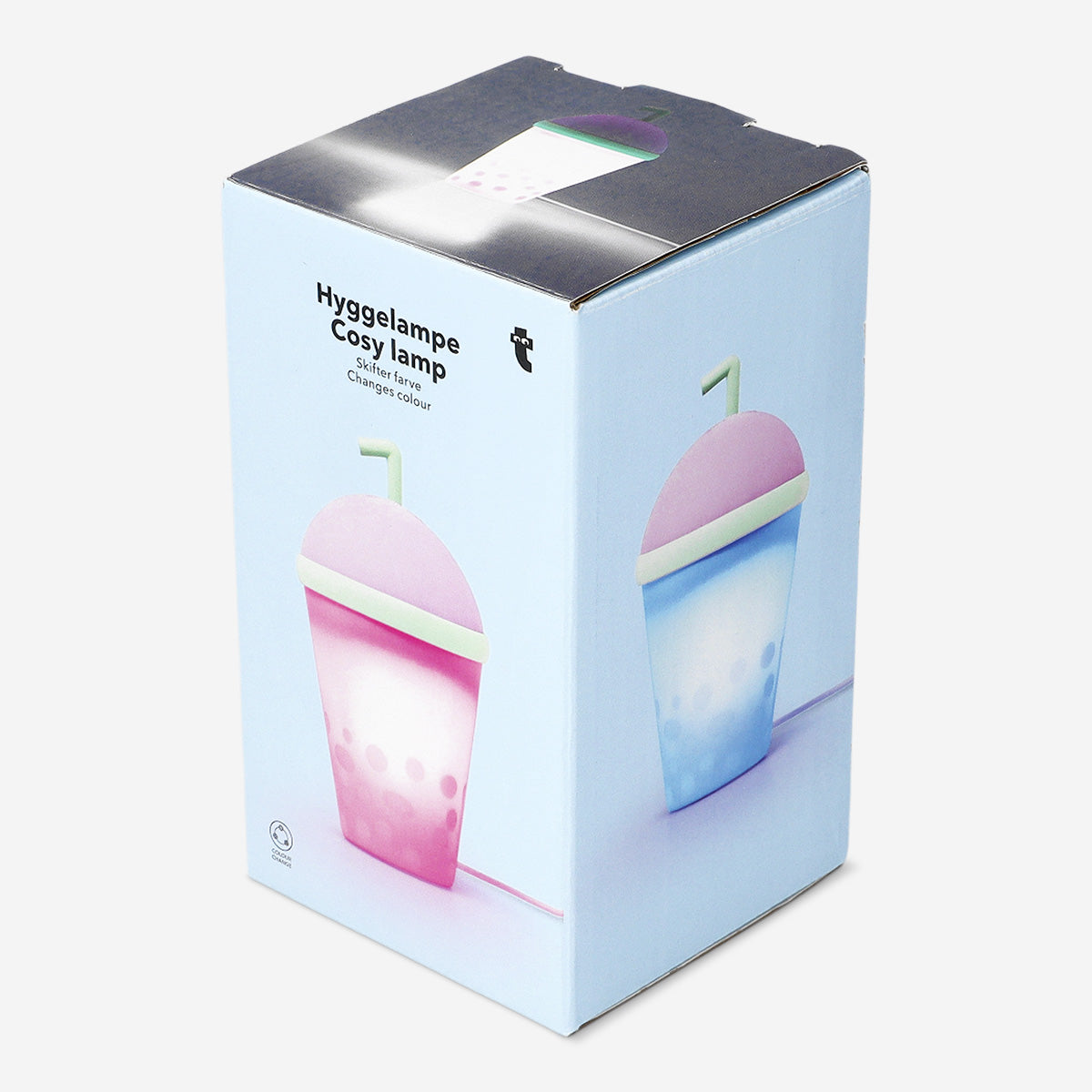 Bubble Tea Şeklinde Mor Lamba 14,5 cm