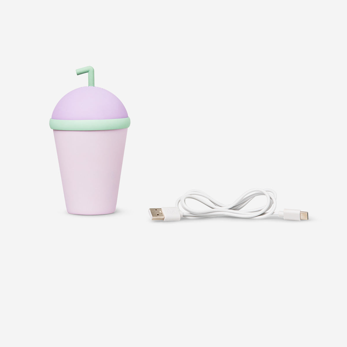 Bubble Tea Şeklinde Mor Lamba 14,5 cm