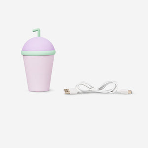 Bubble Tea Şeklinde Mor Lamba 14,5 cm