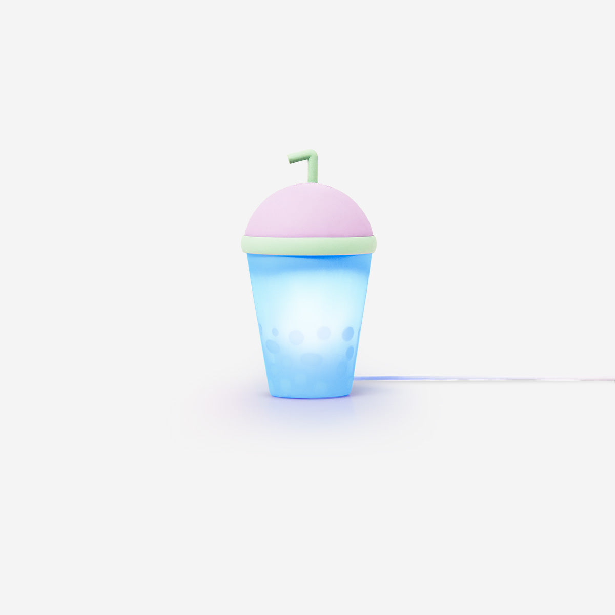 Bubble Tea Şeklinde Mor Lamba 14,5 cm