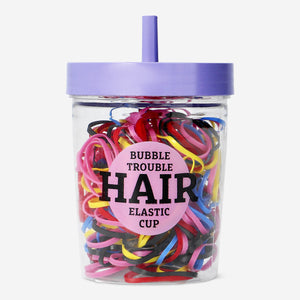 Bubble Tea Bardağında Mini Saç Lastiği Seti 350 parça
